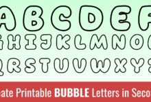 bubble font