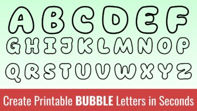 bubble font