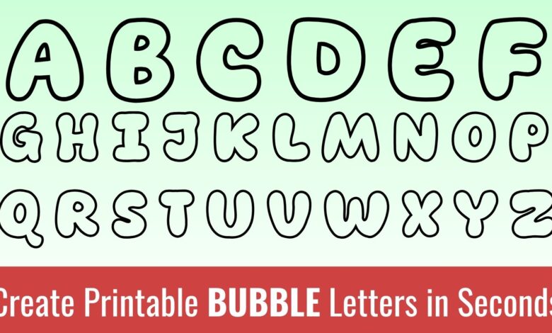 bubble font